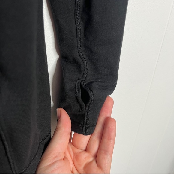 Lululemon Coast Easy Wrap Modal French Terry Black Style W4AUGS Size 8 - Picture 7 of 9